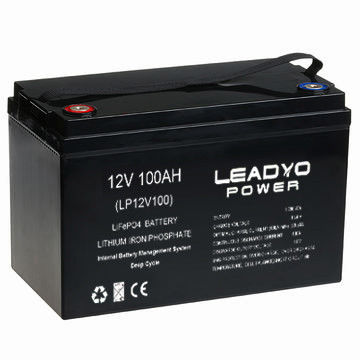 Bateria de lítio recarregável de ciclo de vida longa 5000 vezes 12v 100ah
