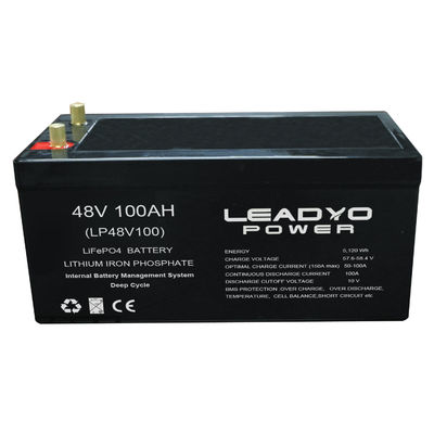 IP67 Lítio Ferro Fósfato 48V 51.2V 105Ah Golf Cart Bateria Corrente máxima 300A/10s Corrente contínua de descarga 100A