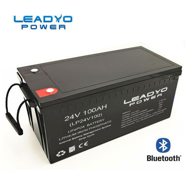 Baterias profundas espertas do ciclo Lifepo4 de Marine Battery 24v 100Ah do íon do lítio para iate do barco com Bluetooth