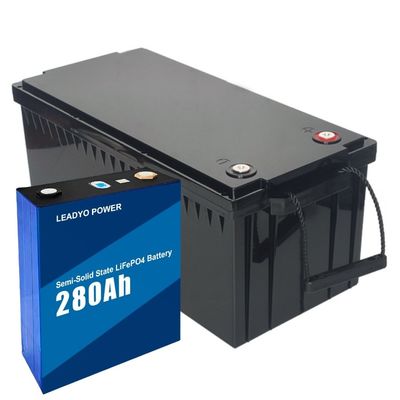 comprar 12v 280Ah Lifepo4 de alta segurança híbrido em estado semi-sólido 12.8V 200Amp BMS Lifepo4 Bateria fabricação em linha