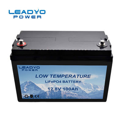 comprar Baixo bloco recarregável 100Ah 12v da bateria de lítio da temperatura LiFePO4 fabricação em linha