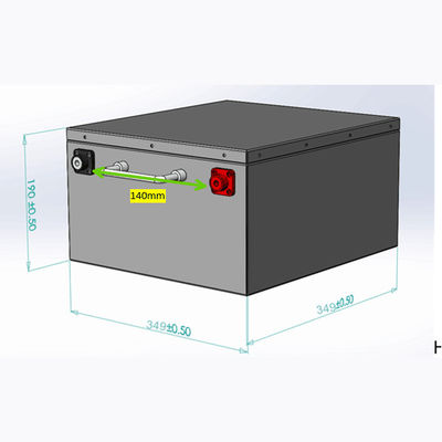 bateria profunda do ciclo de 12V 300Ah rv para o reboque de campista Motorhome Underseat
