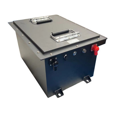 Lítio recarregável Ion Battery With LCD da caixa do metal do carrinho de golfe 48V 105Ah e LATA RS485