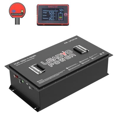 Bom preço Bateria de lítio 72V 150Ah Carrinho de golfe LiFePO4 Golf Buggy Bateria com Bluetooth LCD CANBUS on-line