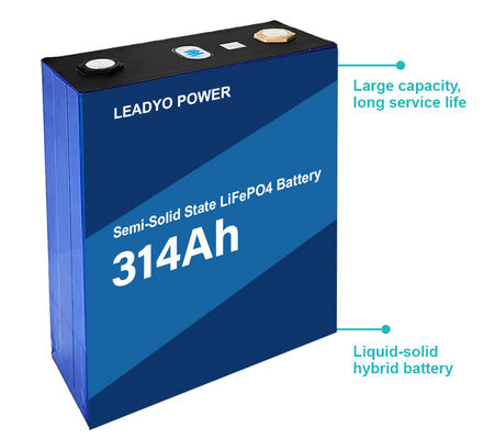 Bom preço LiFePO4 Semi-solid State 3.2V 314Ah Pilhas de Lítio Priamáticas on-line