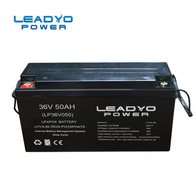 Bom preço 36 lítio personalizado Ion Battery da bateria 50Ah LFP da empilhadeira do volt 480X170X240mm on-line