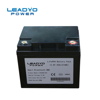 Bateria do caso 12V 50Ah Lifepo4 de Screwable com Bluetooth 197x166x168mm